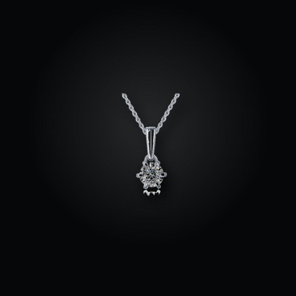 Classic Six-Prong Drop Necklace | 1.0ct | CZ