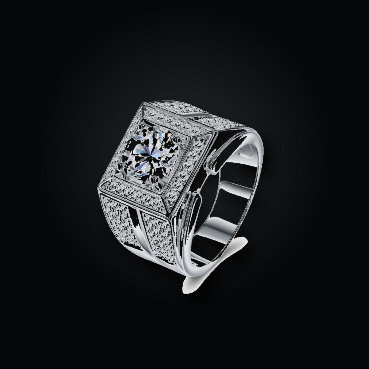 Iced Statement Ring | CZ