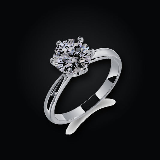 Classic Six-Prong Ring | 0.50ct | CZ
