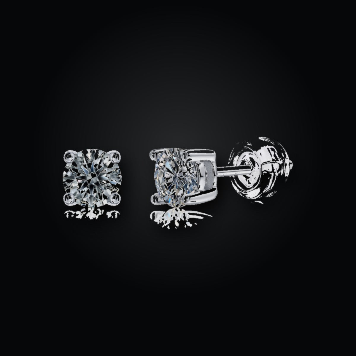 Pure Love Stud Earrings | Moissanite