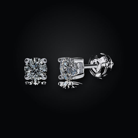 Pure Love Stud Earrings | Moissanite