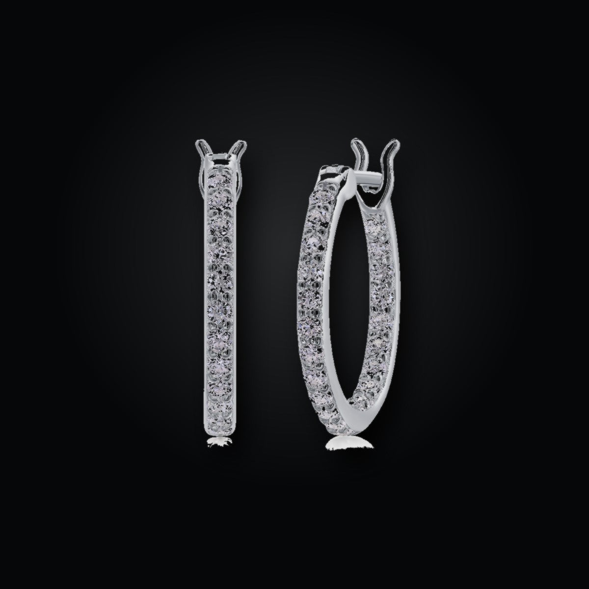 Iced Stud Earrings | Moissanite