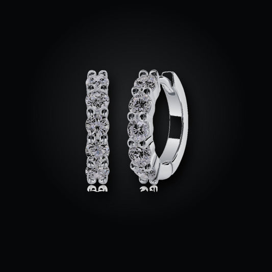 Iced Stud Earrings | 0.10ct | Moissanite