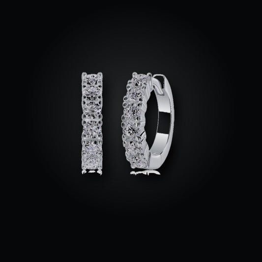Iced Stud Earrings | Moissanite