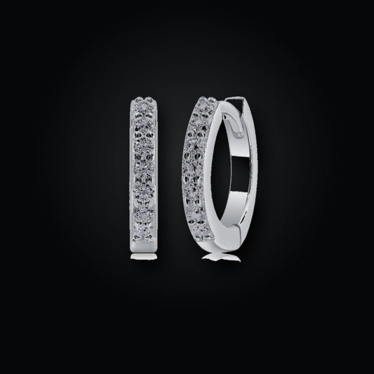 Iced Stud Earrings | Moissanite