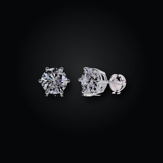 Iced Stud Earrings | 0.50ct | Moissanite