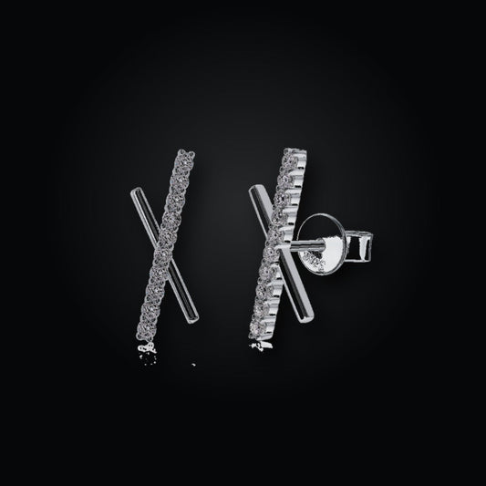 Iced Stud Earrings | Moissanite