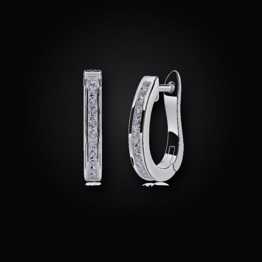 Iced Stud Earrings | Moissanite