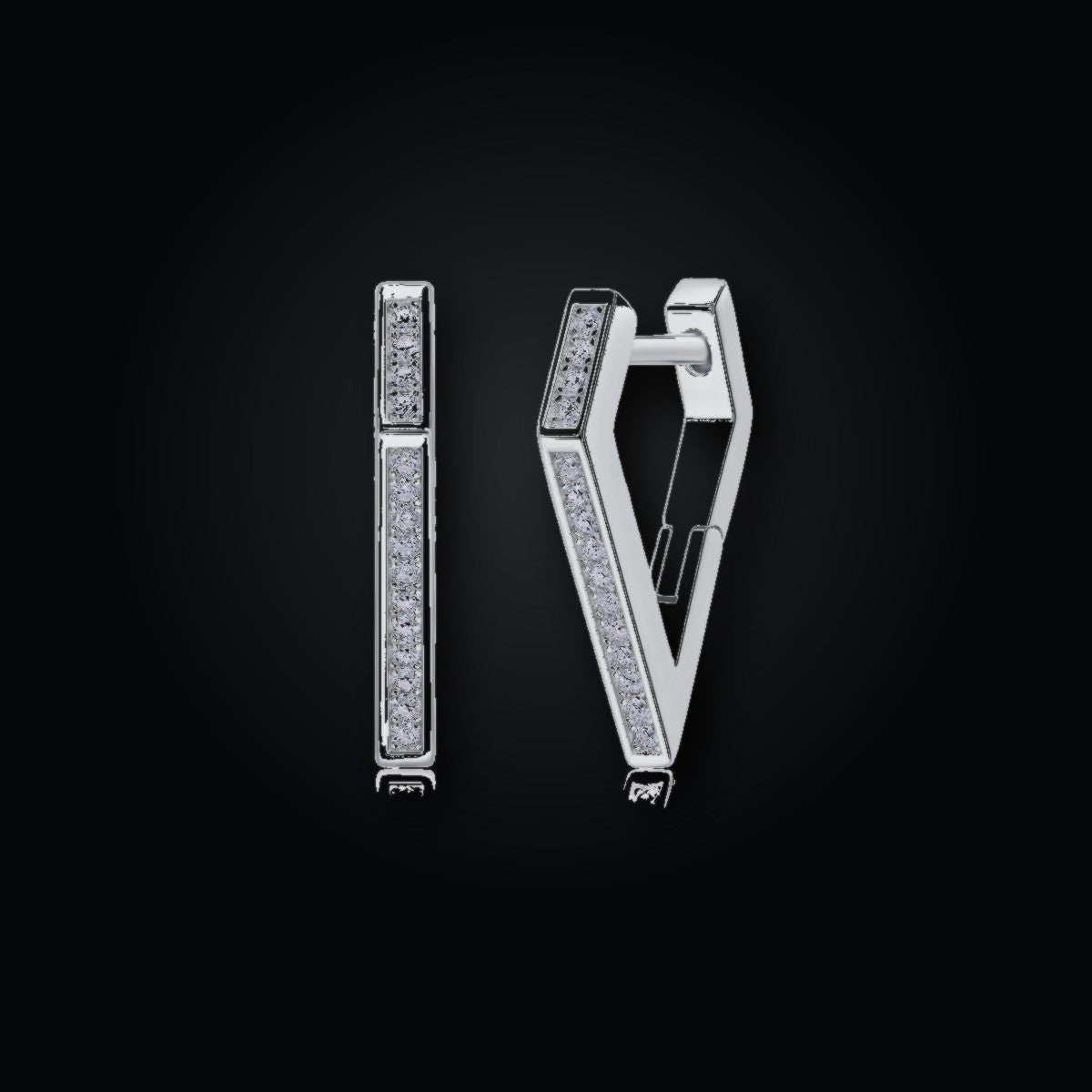 Iced Stud Earrings | Moissanite