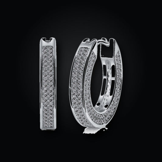 Iced Stud Earrings | Moissanite