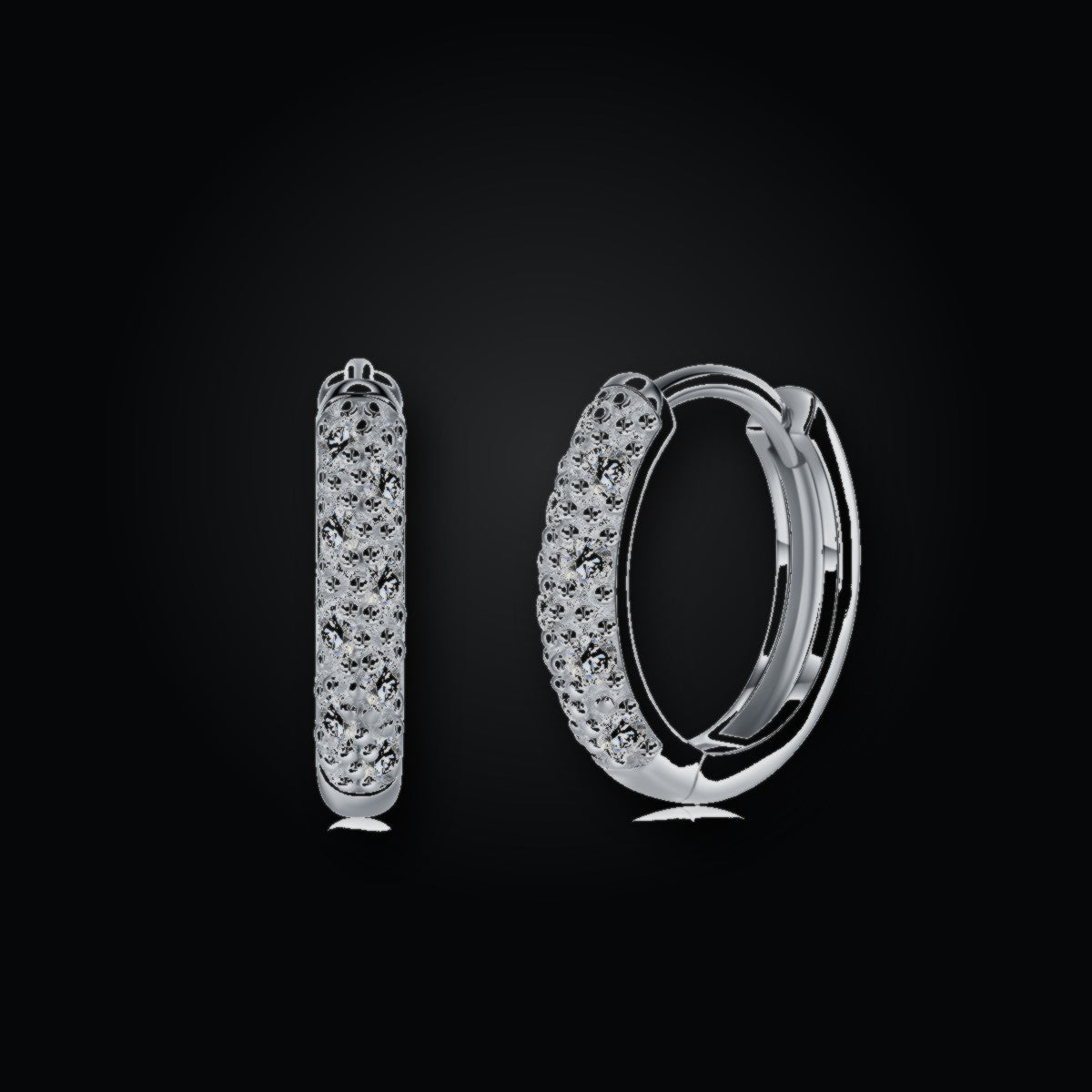 Iced Stud Earrings | Moissanite