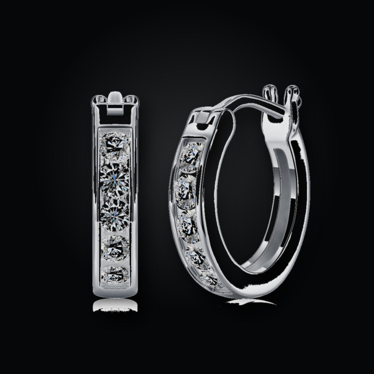 Iced Stud Earrings | Moissanite
