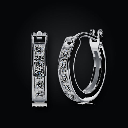 Iced Stud Earrings | Moissanite