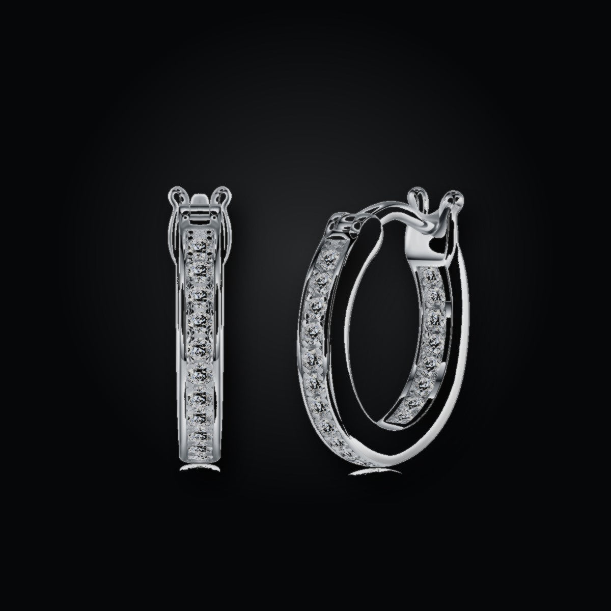 Iced Stud Earrings | Moissanite