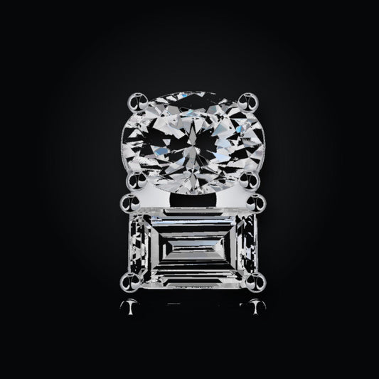 Iced Stud Earrings | Moissanite