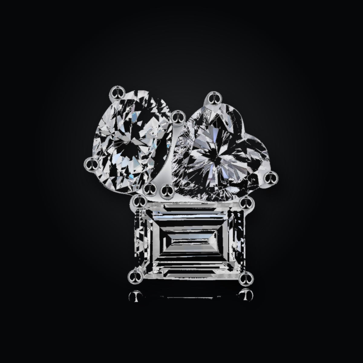 Iced Stud Earrings | Moissanite