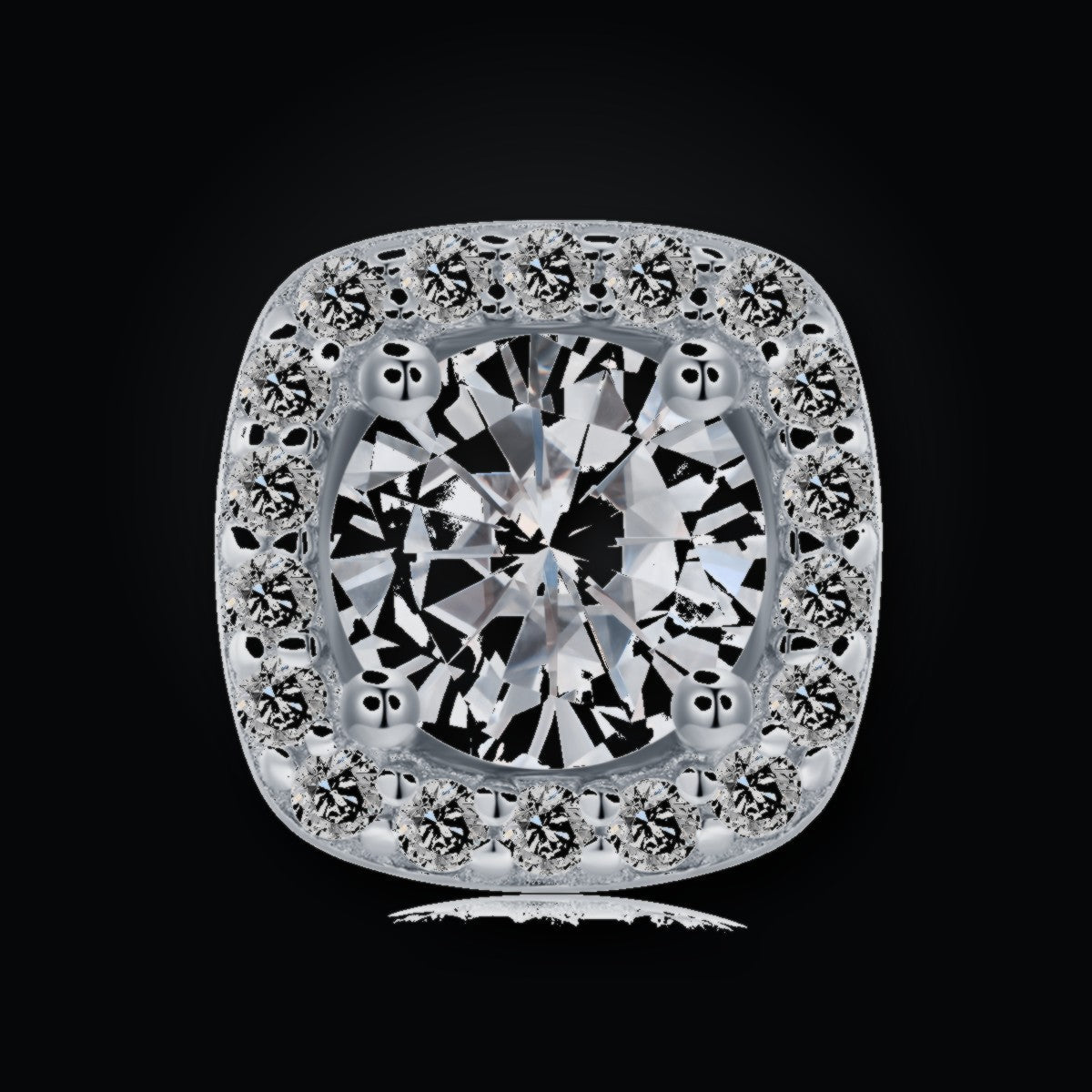 Iced Stud Earrings | 3.0ct | Moissanite
