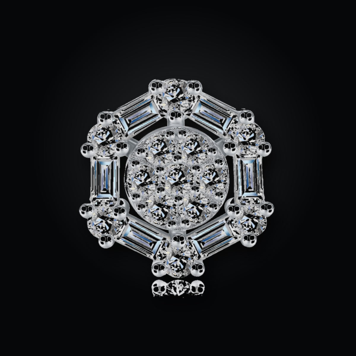 Iced Stud Earrings | Moissanite