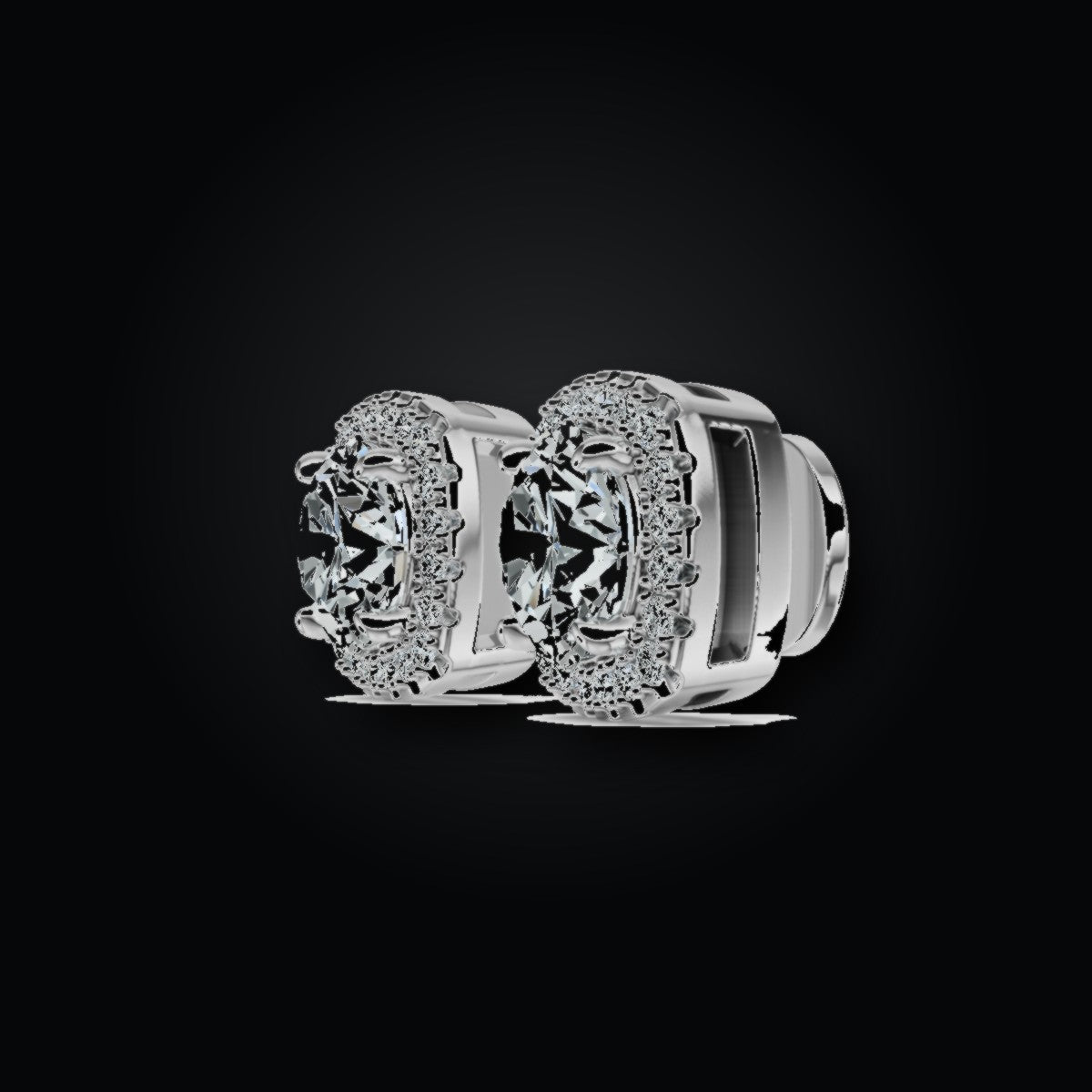 Iced Stud Earrings | 3.0ct | Moissanite