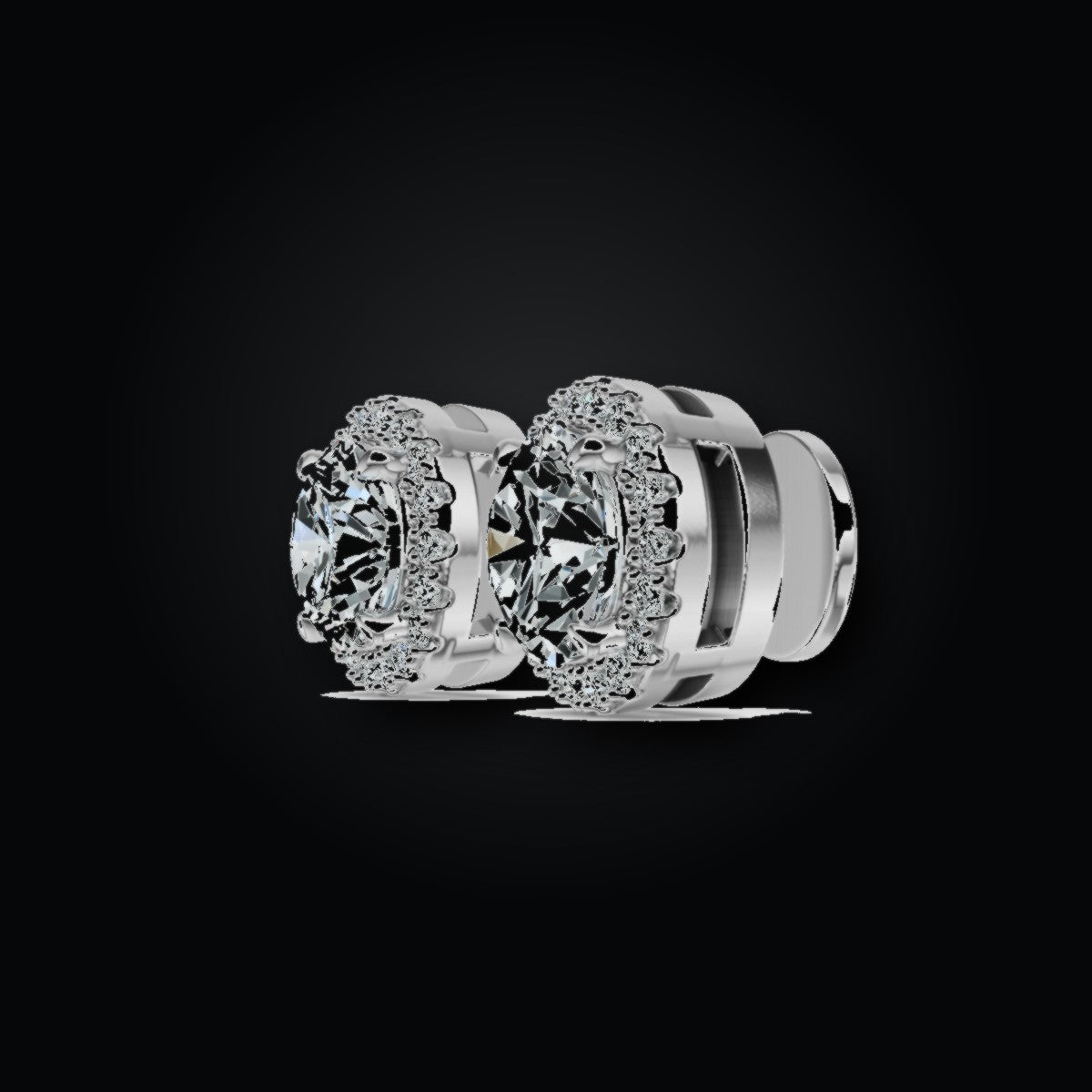 Iced Stud Earrings | 3.0ct | Moissanite