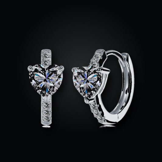 Iced Stud Earrings | 6.5*6.5 | Moissanite