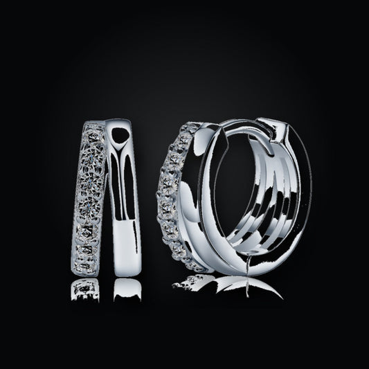 Iced Stud Earrings | Moissanite