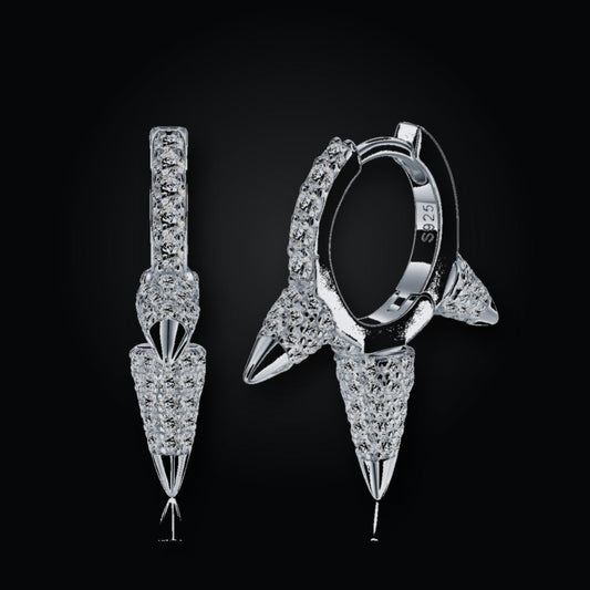 Iced Stud Earrings | Moissanite
