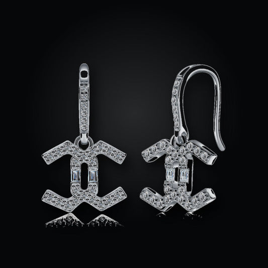 Iced Stud Earrings | Moissanite