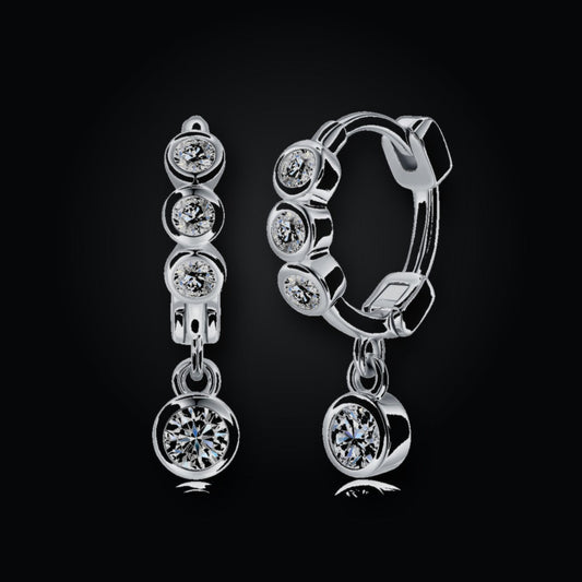 Iced Stud Earrings | Moissanite