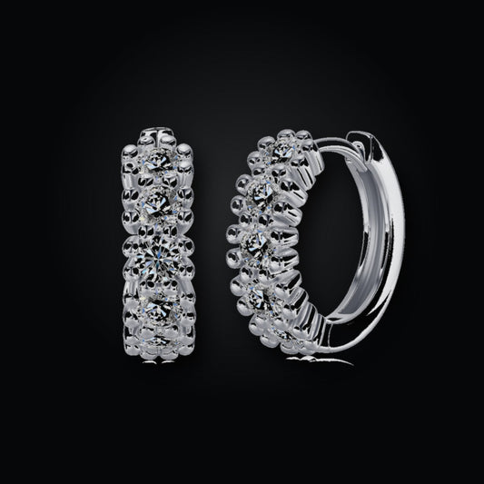 Iced Stud Earrings | Moissanite
