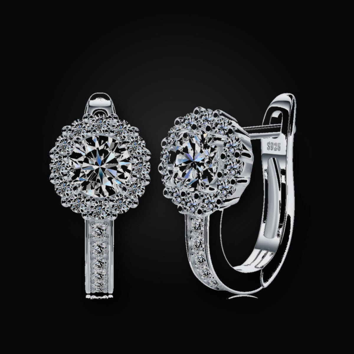 Iced Stud Earrings | 0.50ct | Moissanite