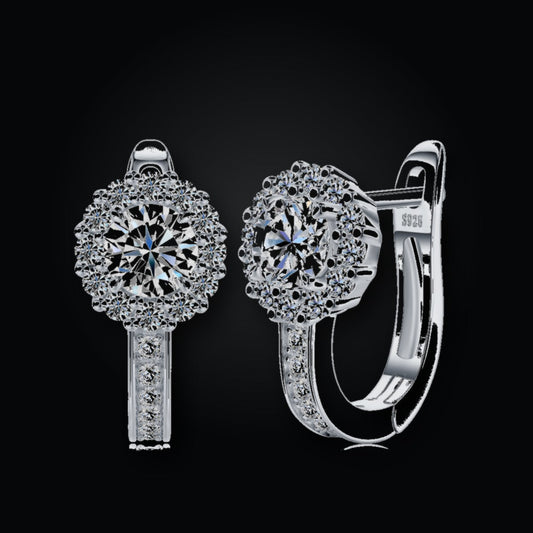 Iced Stud Earrings | 0.50ct | Moissanite