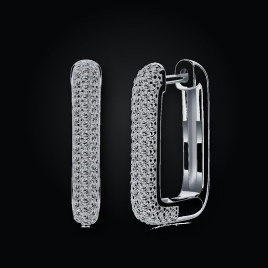Iced Stud Earrings | Moissanite