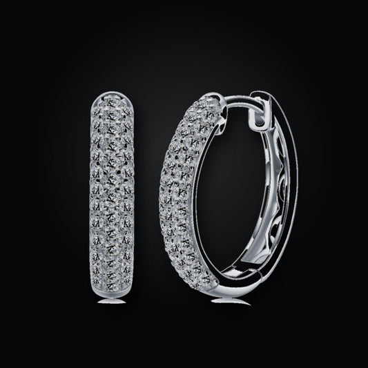 Iced Stud Earrings | Moissanite
