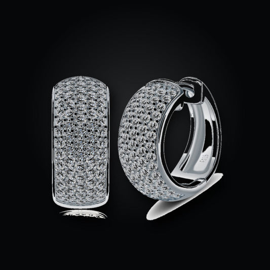 Iced Stud Earrings | Moissanite