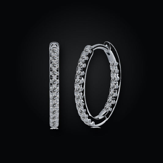 Iced Stud Earrings | Moissanite