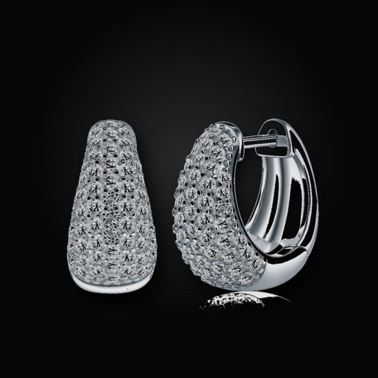 Iced Stud Earrings | Moissanite