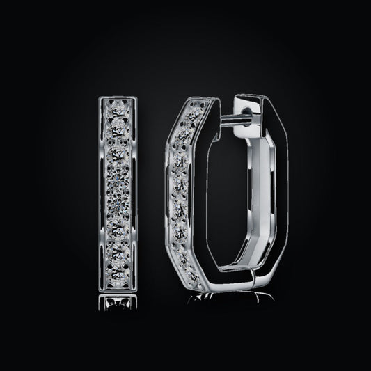 Iced Stud Earrings | Moissanite