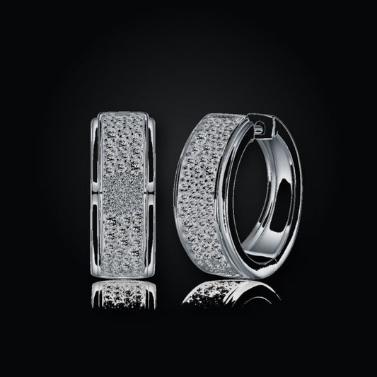 Iced Stud Earrings | Moissanite