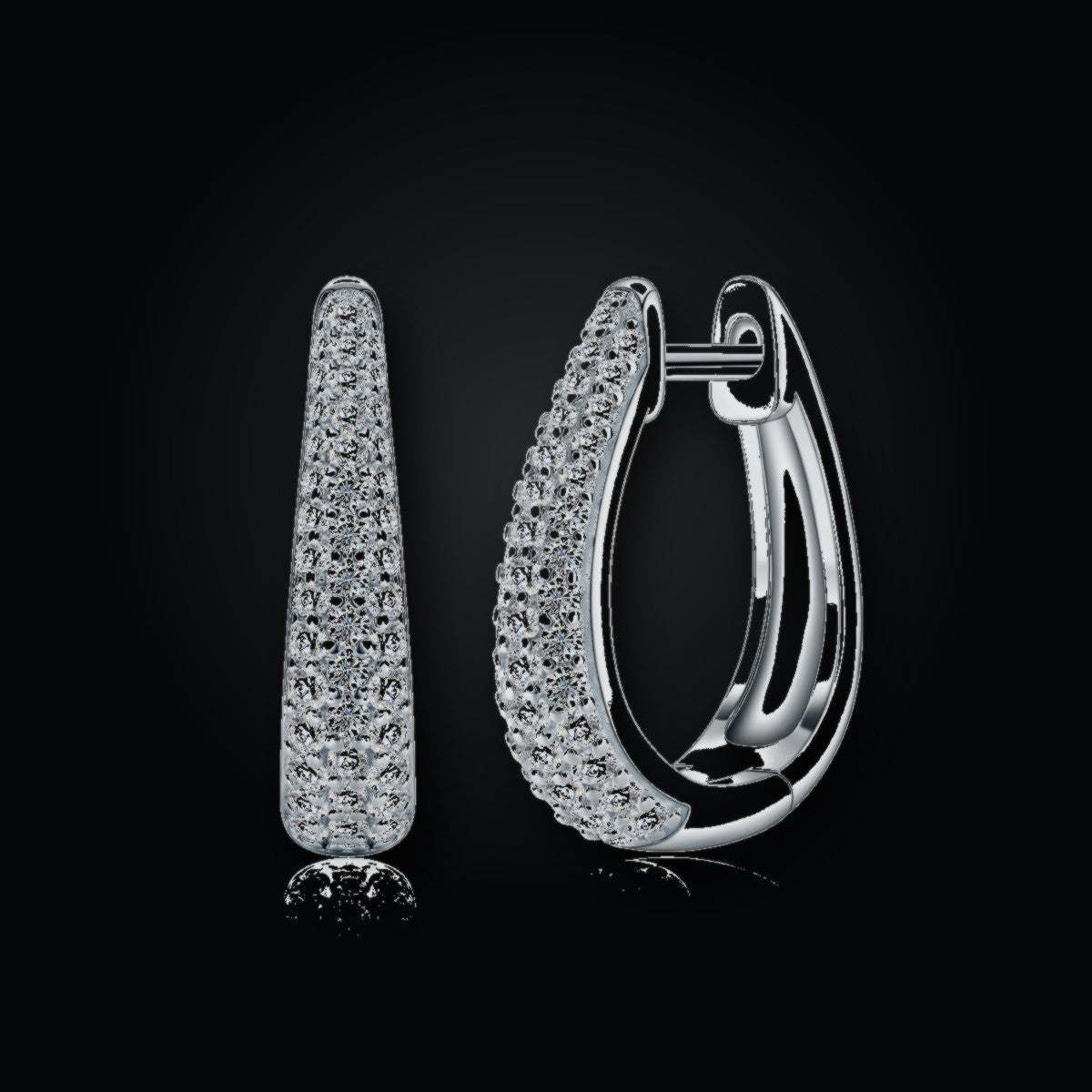 Iced Stud Earrings | Moissanite