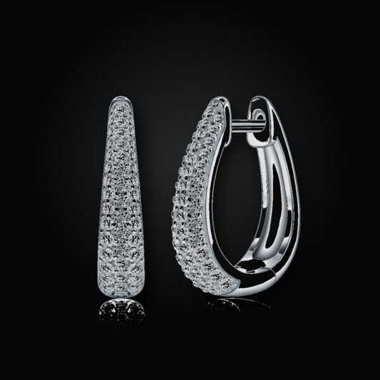 Iced Stud Earrings | Moissanite