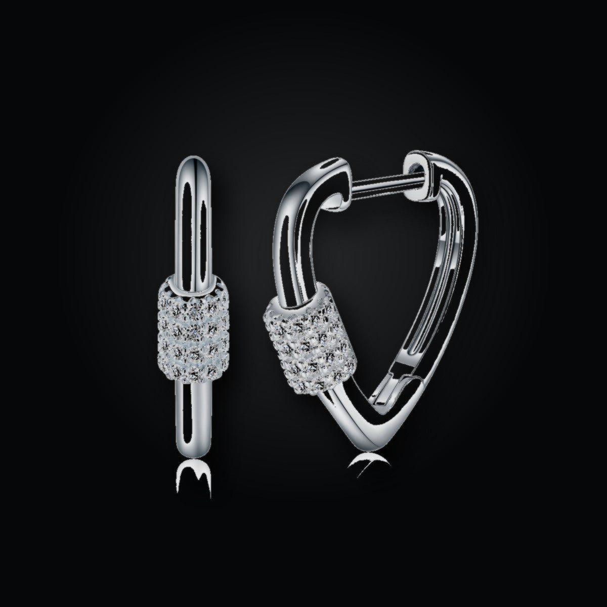 Iced Stud Earrings | Moissanite