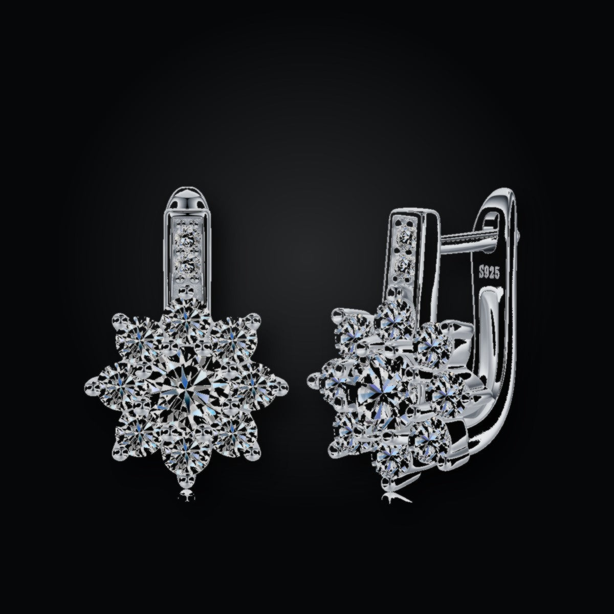 Iced Stud Earrings | 0.50ct | Moissanite