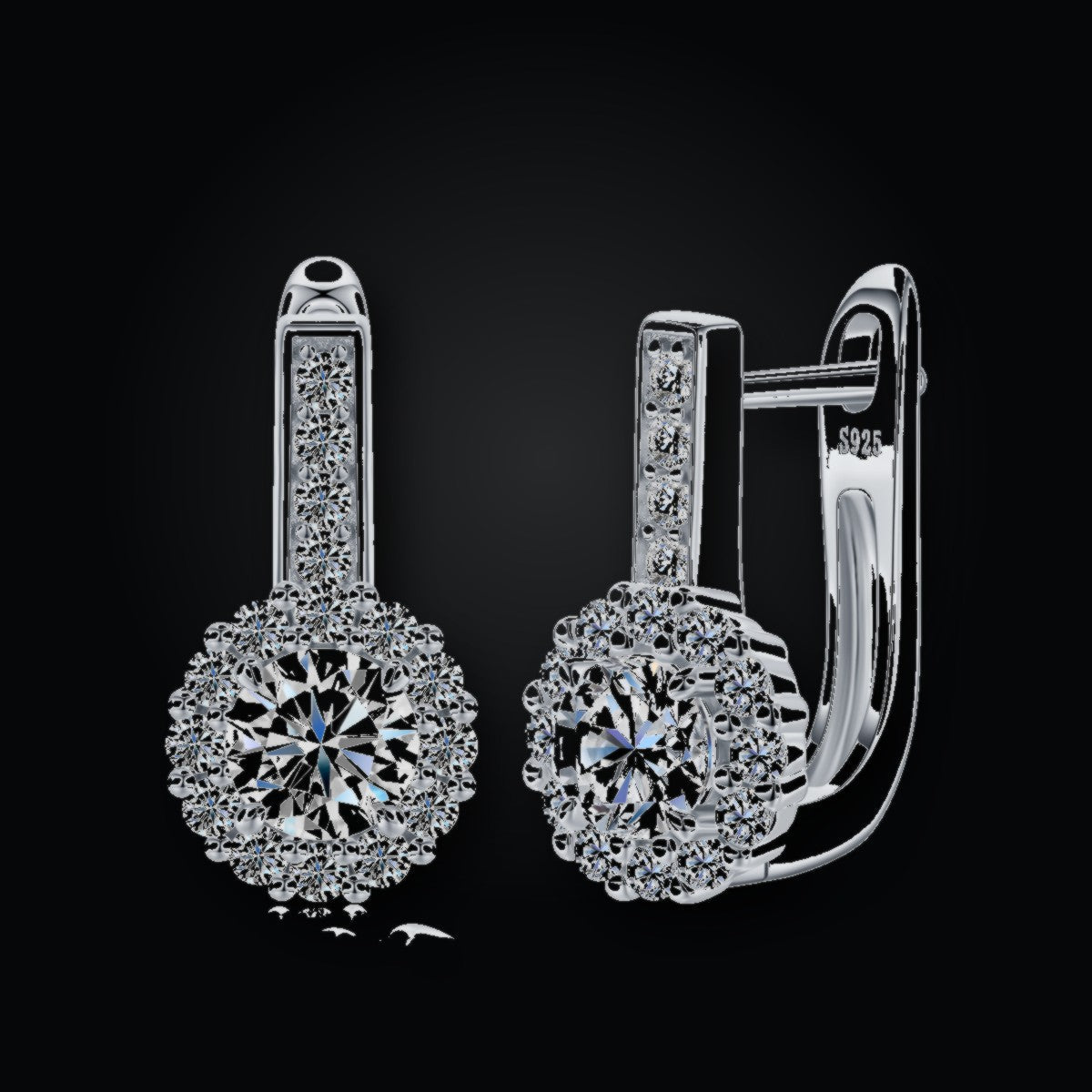 Iced Stud Earrings | 0.50ct | Moissanite