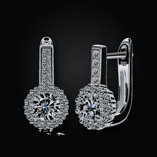 Iced Stud Earrings | 0.50ct | Moissanite