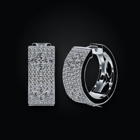 Iced Stud Earrings | Moissanite