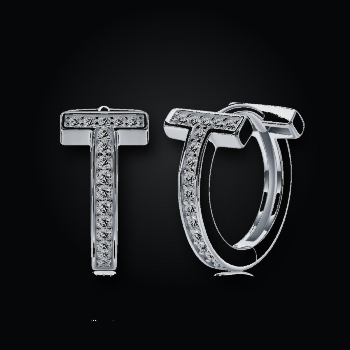 Iced Stud Earrings | Moissanite