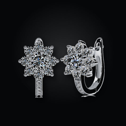 Iced Stud Earrings | 0.50ct | Moissanite