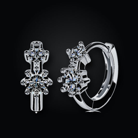 Iced Stud Earrings | Moissanite