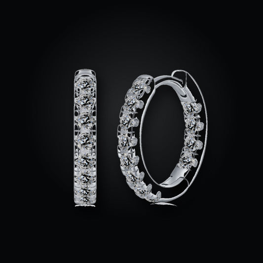 Iced Stud Earrings | Moissanite